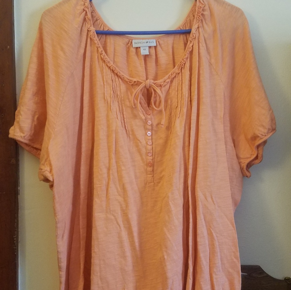 Tie and button top